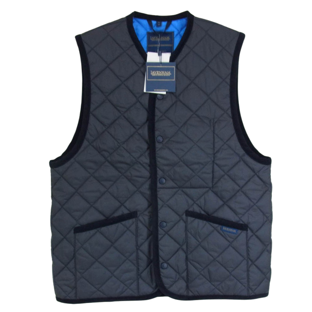 SOPHNET. ソフネット SOPH-242106 LAVENHAM OVERSIZED THORNHAM ラベンハム オーバーサイズ キルティング ベスト ネイビー系 M【新古品】【未使用】【中古】