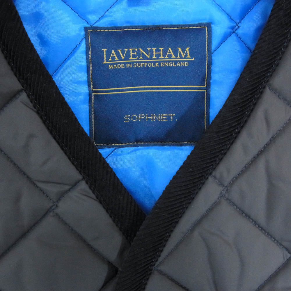 SOPHNET. ソフネット SOPH-242106 LAVENHAM OVERSIZED THORNHAM ラベンハム オーバーサイズ キルティング ベスト ネイビー系 M【新古品】【未使用】【中古】