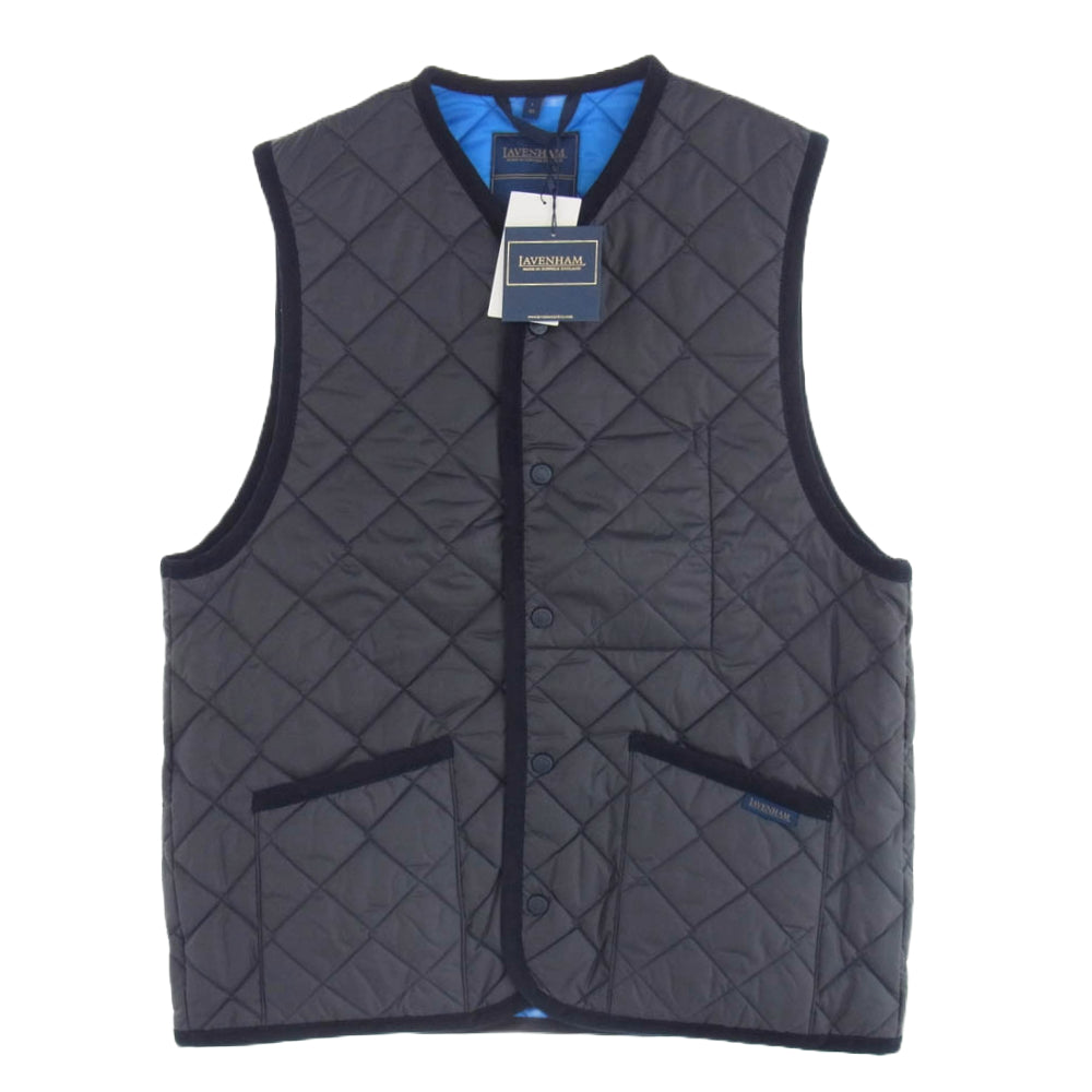 SOPHNET. ソフネット SOPH-242106 LAVENHAM OVERSIZED THORNHAM ラベンハム オーバーサイズ キルティング ベスト Lサイズ ダークネイビー系 L【新古品】【未使用】【中古】