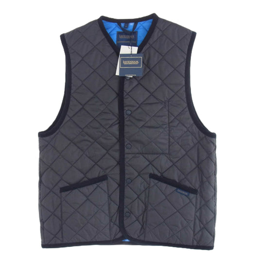 SOPHNET. ソフネット SOPH-242106 LAVENHAM OVERSIZED THORNHAM ラベンハム オーバーサイズ キルティング ベスト Lサイズ ダークネイビー系 L【新古品】【未使用】【中古】