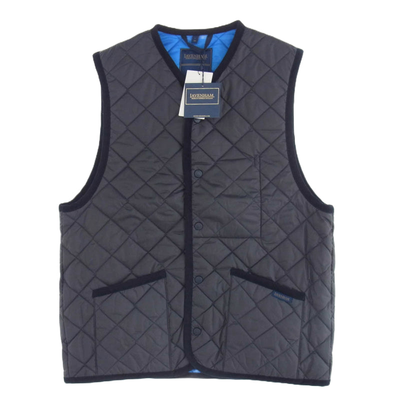 SOPHNET. ソフネット SOPH-242106 LAVENHAM OVERSIZED THORNHAM ラベンハム オーバーサイズ キルティング ベスト Lサイズ ダークネイビー系 L【新古品】【未使用】【中古】