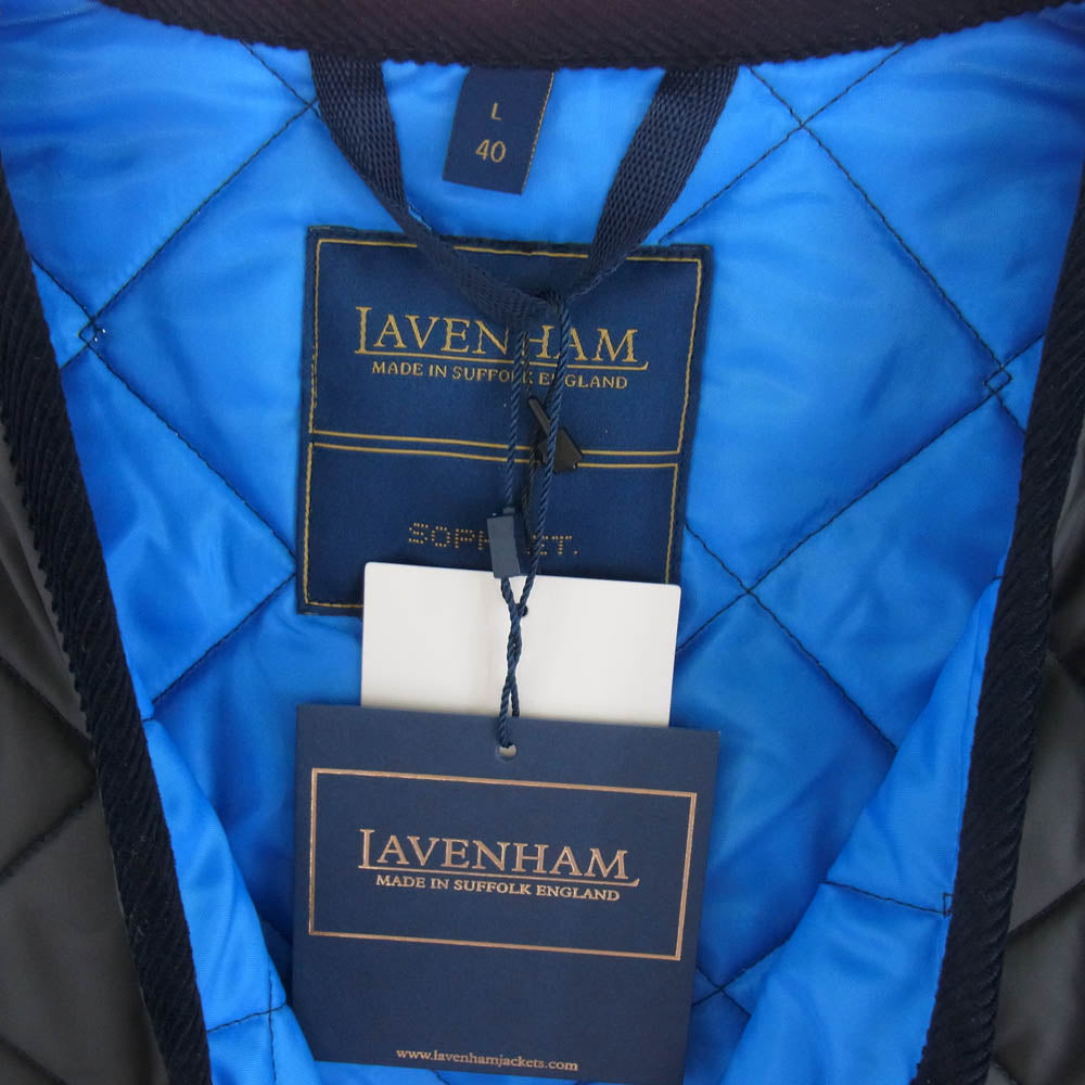 SOPHNET. ソフネット SOPH-242106 LAVENHAM OVERSIZED THORNHAM ラベンハム オーバーサイズ キルティング ベスト Lサイズ ダークネイビー系 L【新古品】【未使用】【中古】