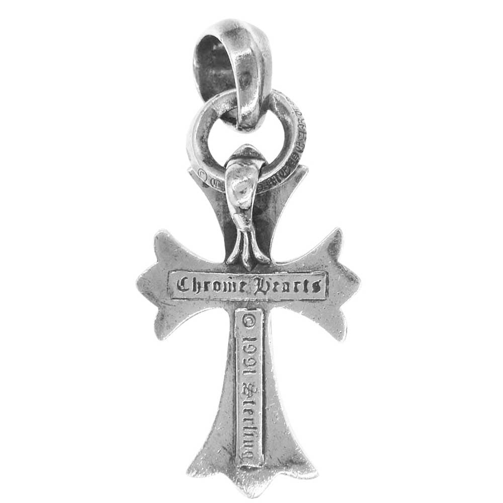CHROME HEARTS クロムハーツ（原本無） CH CRS SML W/BALE スモールCHクロス Wベイル ペンダント トップ【中古】