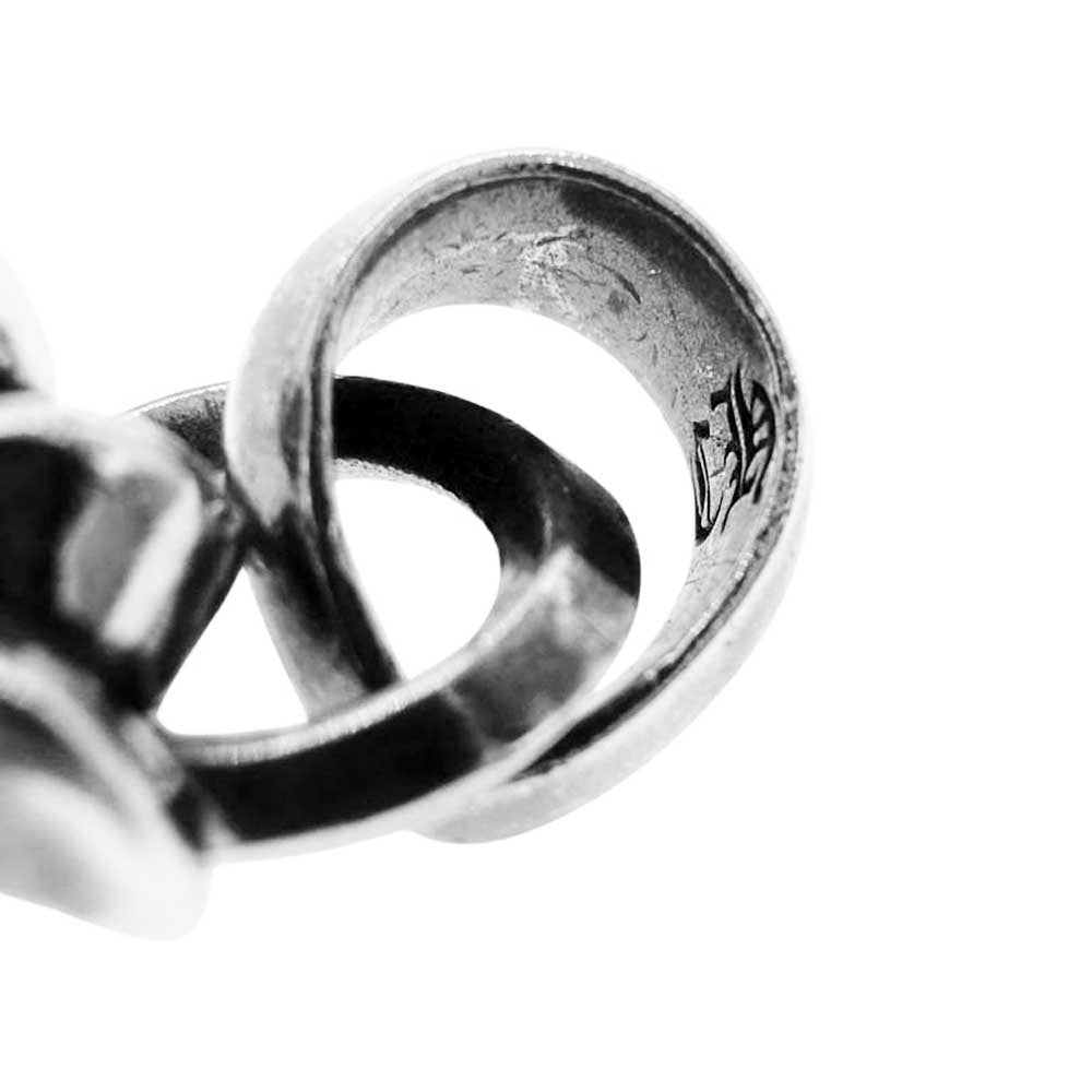 CHROME HEARTS クロムハーツ（原本無） CH CRS SML W/BALE スモールCHクロス Wベイル ペンダント トップ【中古】