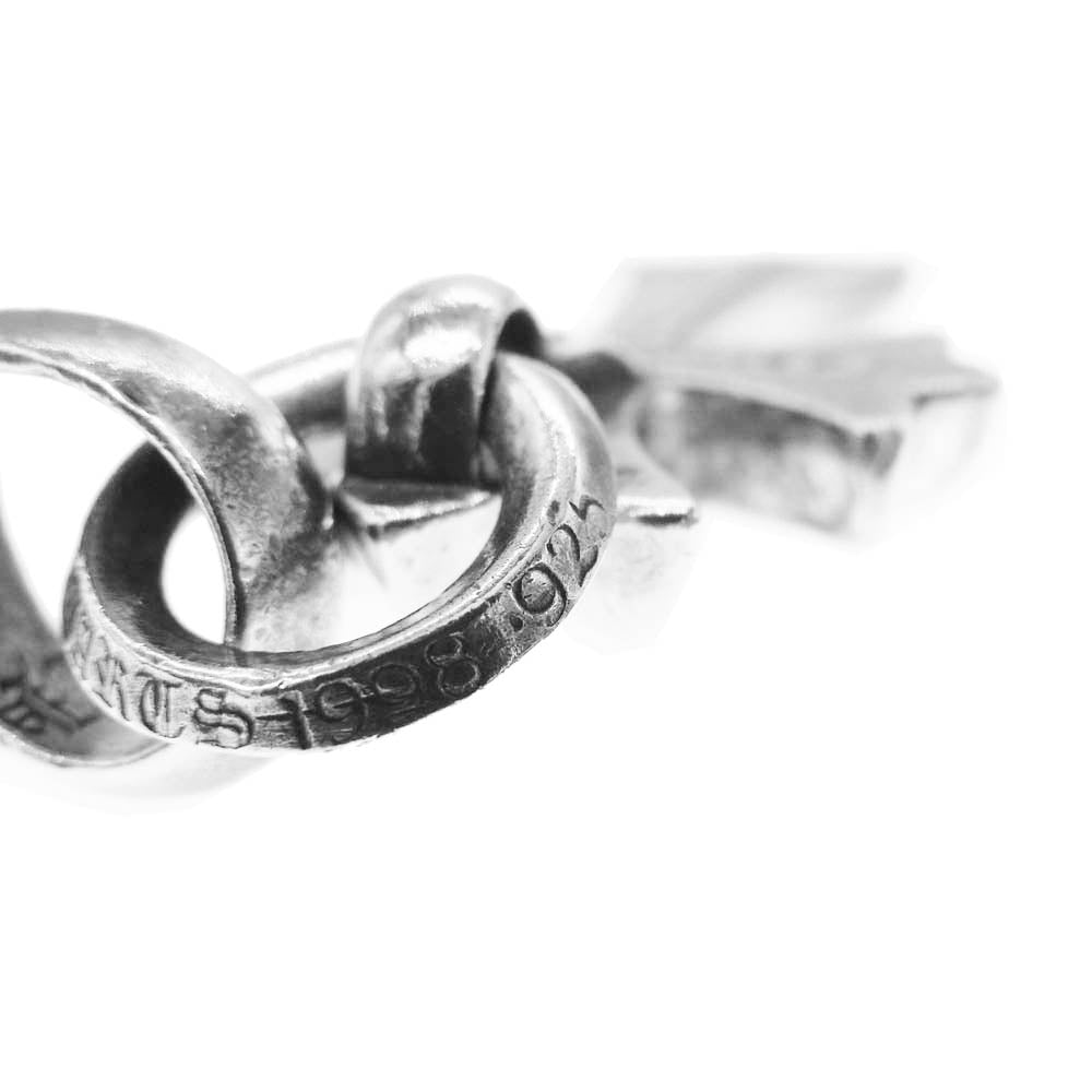 CHROME HEARTS クロムハーツ（原本無） CH CRS SML W/BALE スモールCHクロス Wベイル ペンダント トップ【中古】