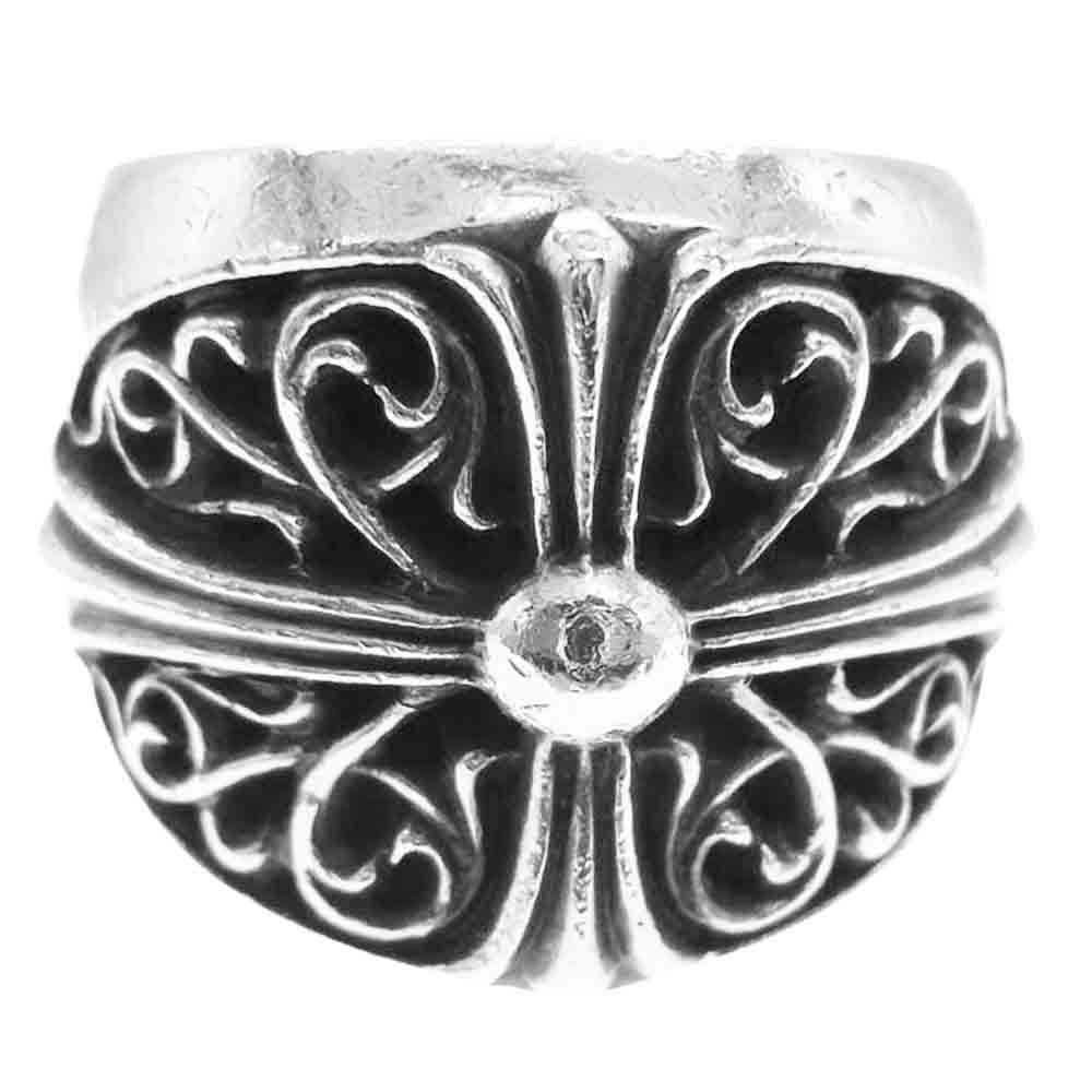 CHROME HEARTS クロムハーツ（原本有） CLASSIC OVAL クラシック オーバル クロス リング シルバー系【中古】