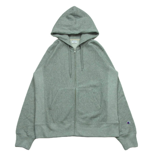 Champion チャンピオン C3-K101 REVERSE WEAVE ZIP HOODED リバースウィーブ ジップ パーカー フーディ グレー系 L【中古】