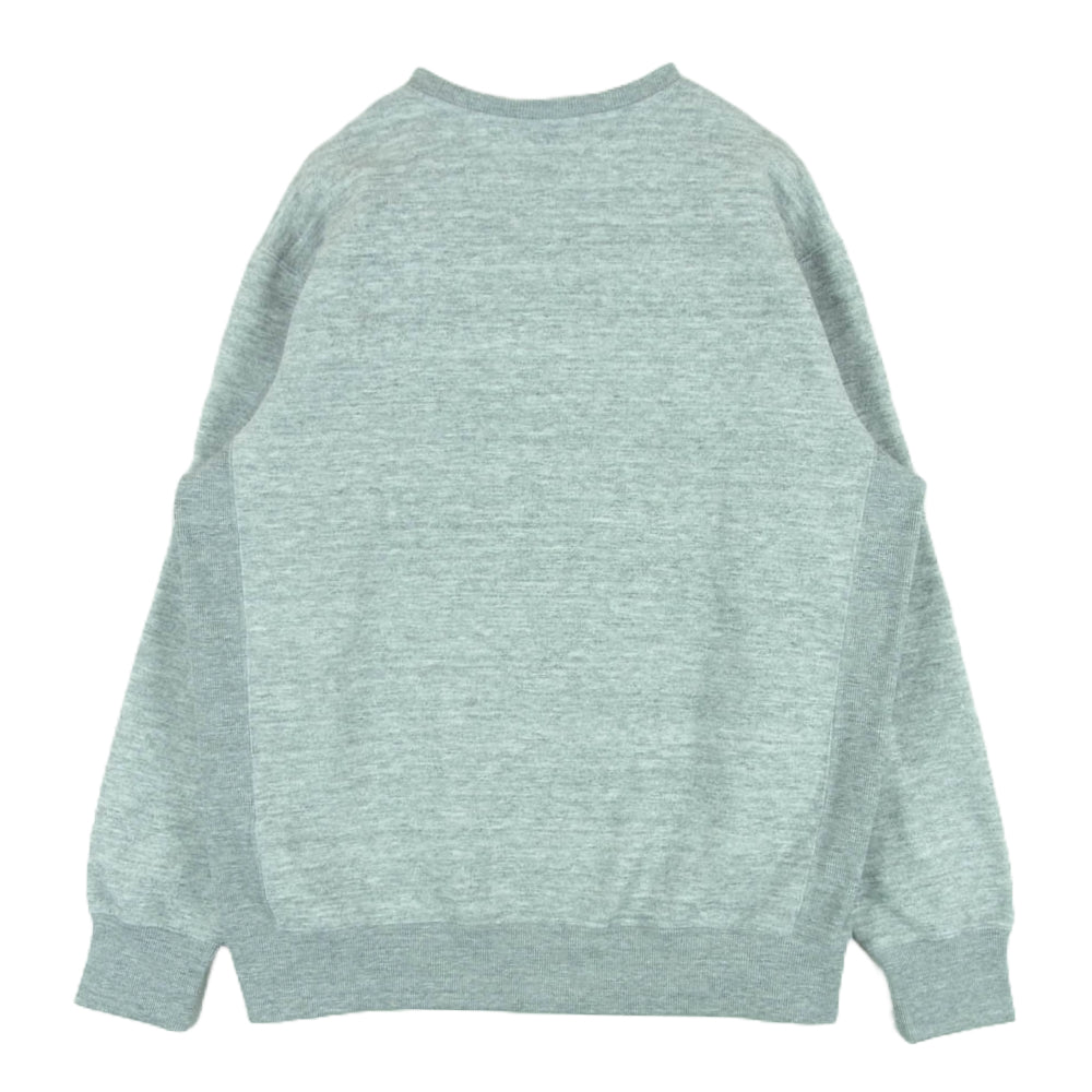 THE NORTH FACE ノースフェイス NT62133 Square Logo Crewneck Sweat スクエアロゴ クルーネック スウェット グレー系 L【美品】【中古】