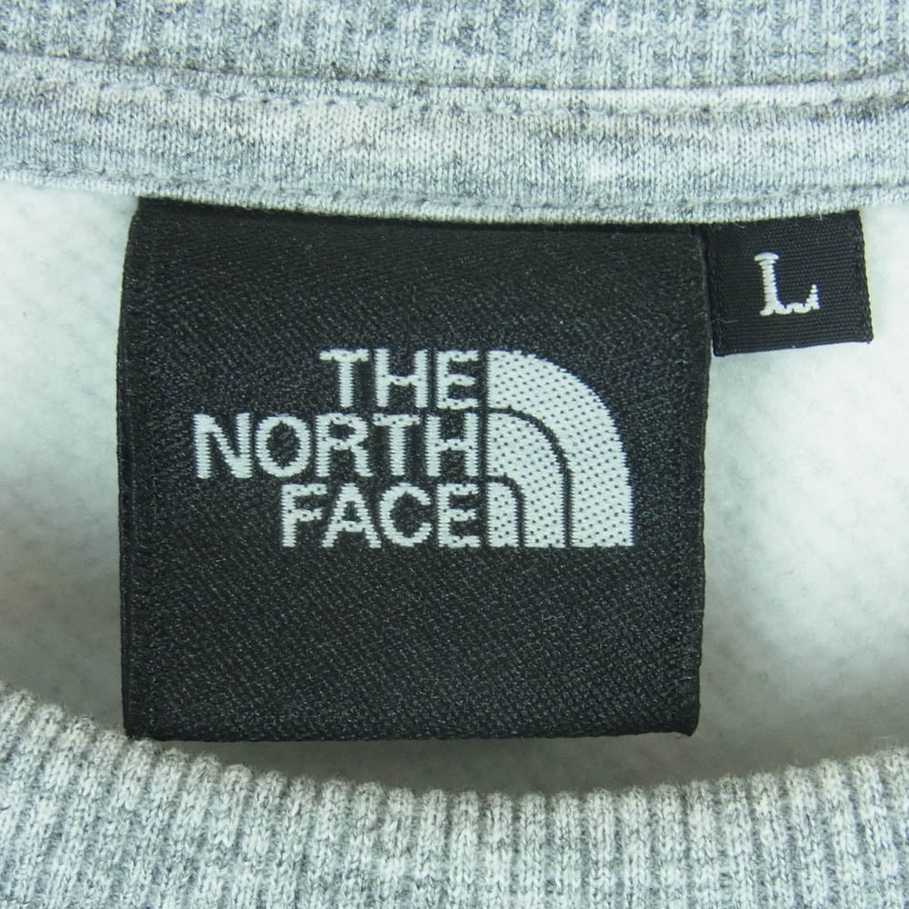 THE NORTH FACE ノースフェイス NT62133 Square Logo Crewneck Sweat スクエアロゴ クルーネック スウェット グレー系 L【美品】【中古】