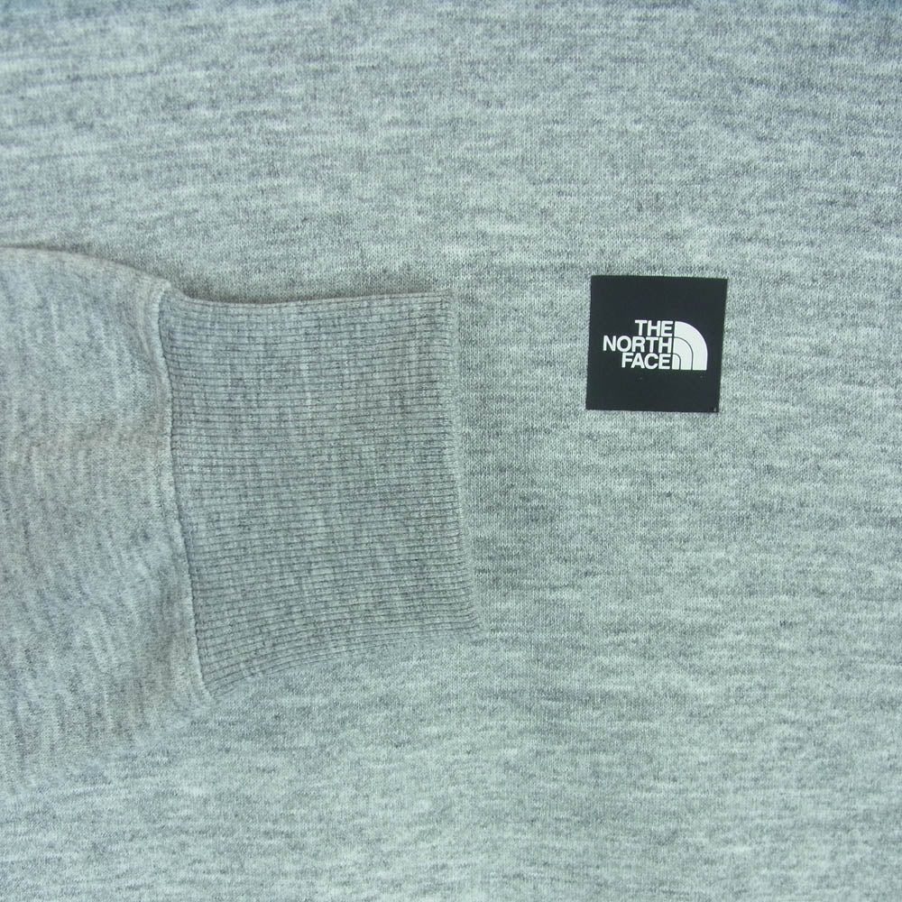 THE NORTH FACE ノースフェイス NT62133 Square Logo Crewneck Sweat スクエアロゴ クルーネック スウェット グレー系 L【美品】【中古】