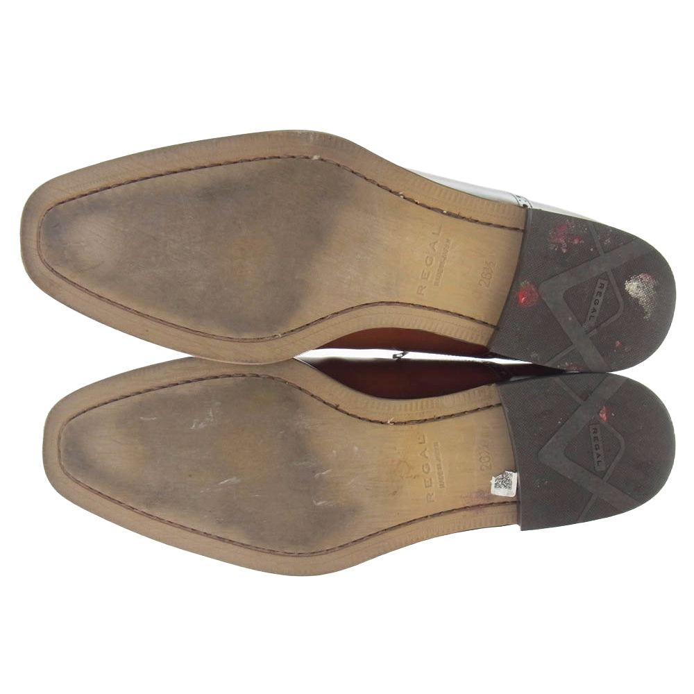 REGAL リーガル 122R ストレートチップ ビジネス シューズ ブラウン系 26.5【中古】