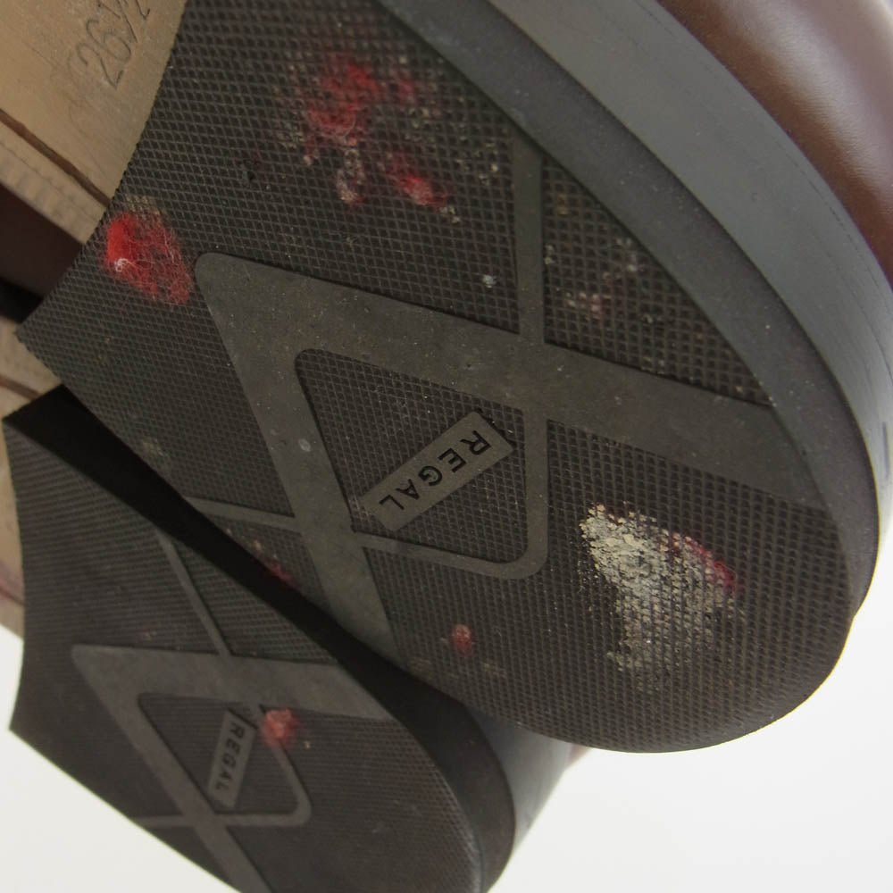 REGAL リーガル 122R ストレートチップ ビジネス シューズ ブラウン系 26.5【中古】