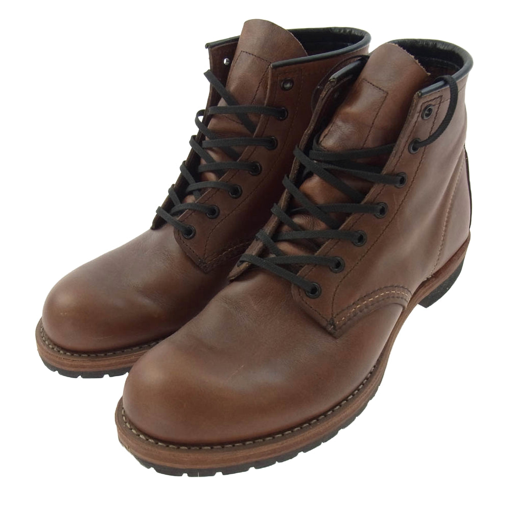 RED WING レッドウィング 9016 BECKMAN ROUND BOOTS ベックマン レースアップ ブーツ ブラウン系 27.5cm【中古】