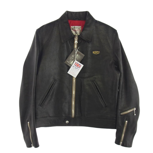 Lewis Leathers ルイスレザー 60T CORSAIR TIGHT FIT HORSEHIDE コルセア タイトフィット ホースハイド レザー シングル ライダース ジャケット ブラック系 40【中古】