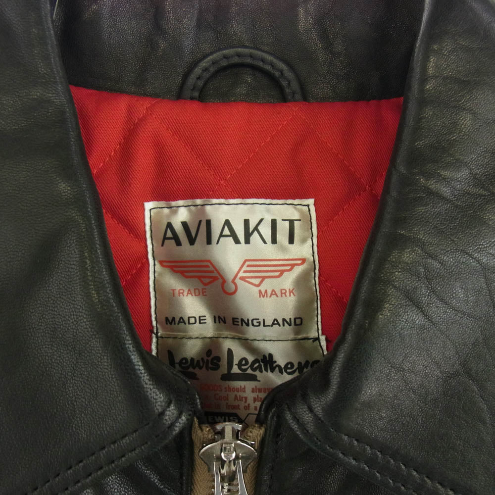 Lewis Leathers ルイスレザー 60T CORSAIR TIGHT FIT HORSEHIDE コルセア タイトフィット ホースハイド レザー シングル ライダース ジャケット ブラック系 40【中古】