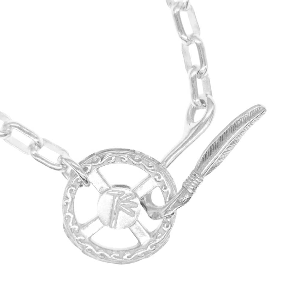 THE FLAT HEAD ザフラットヘッド FN-JC-011 フェザー フック シルバー チェーン ネックレス【中古】