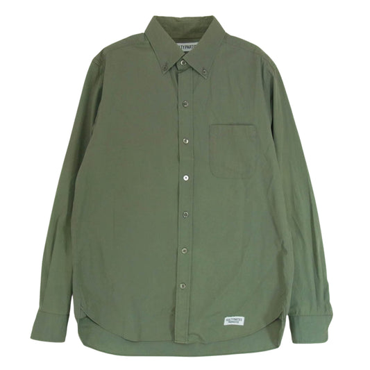 WACKO MARIA ワコマリア × RORCOMANERI ボタンダウン シャツ 長袖 カーキ系 M【中古】