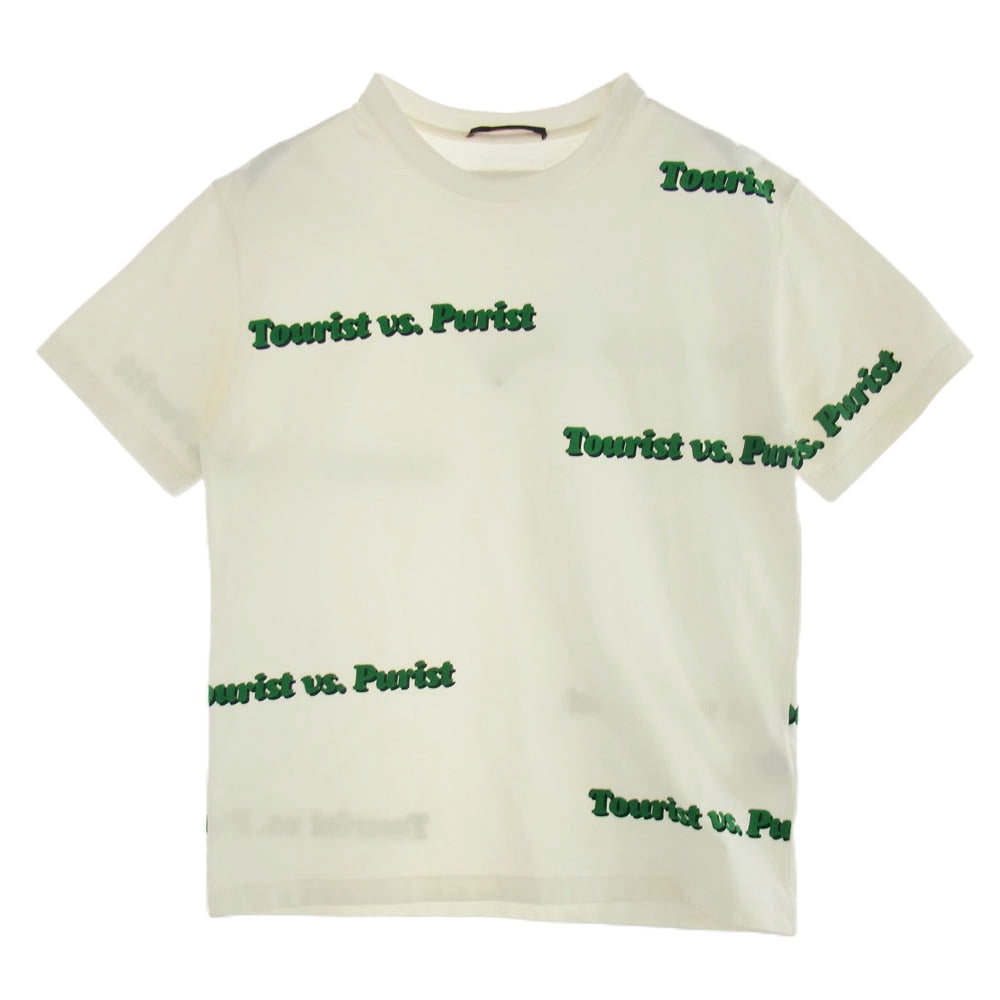 LOUIS VUITTON ルイ・ヴィトン 21AW RM212 NPL HLY85W TOURIST VS PURIST プリントTシャツ オフホワイト系 M【中古】