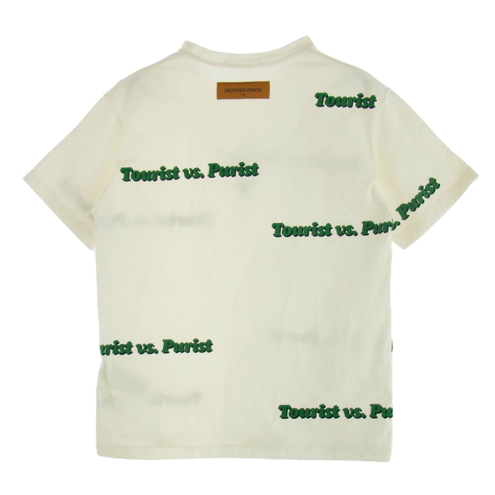 LOUIS VUITTON ルイ・ヴィトン 21AW RM212 NPL HLY85W TOURIST VS PURIST プリントTシャツ オフホワイト系 M【中古】