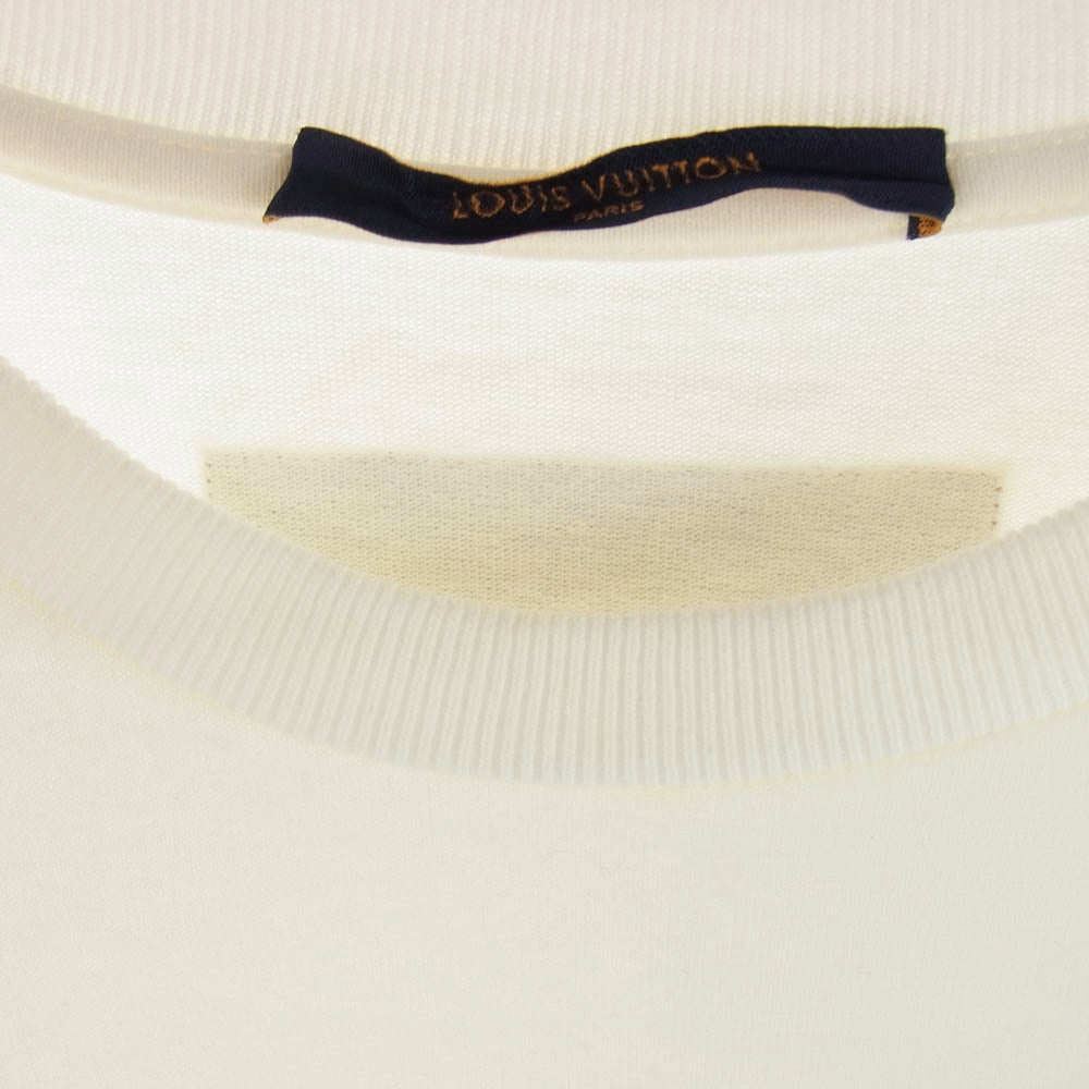 LOUIS VUITTON ルイ・ヴィトン 21AW RM212 NPL HLY85W TOURIST VS PURIST プリントTシャツ オフホワイト系 M【中古】