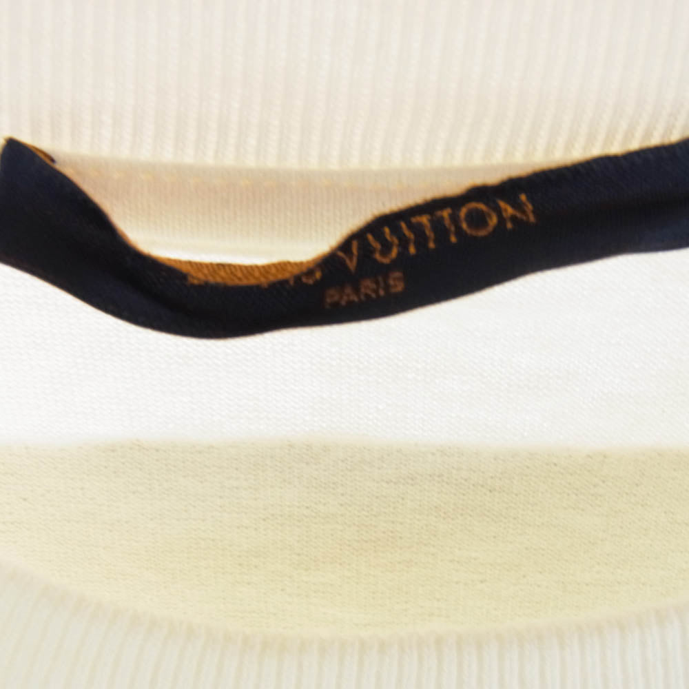 LOUIS VUITTON ルイ・ヴィトン 21AW RM212 NPL HLY85W TOURIST VS PURIST プリントTシャツ オフホワイト系 M【中古】
