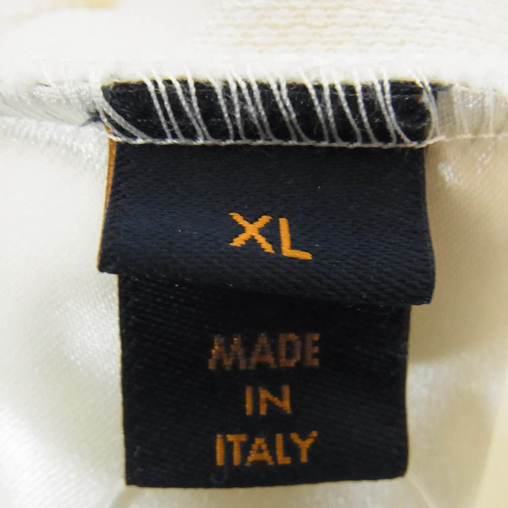 LOUIS VUITTON ルイ・ヴィトン 20SS RM201 TCE HIY89W ヴェジェトゥル レース エンブロイダリー Tシャツ 半袖 カットソー オフホワイト系 XL【中古】