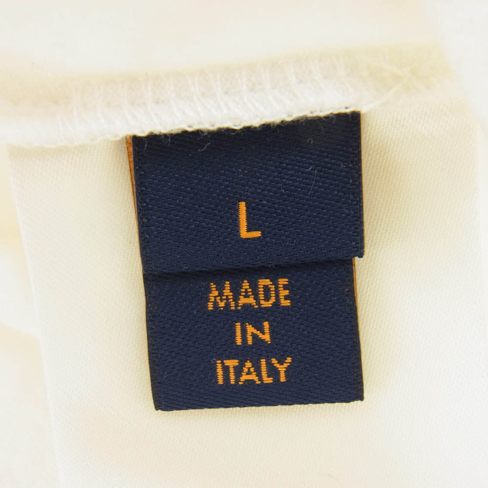 LOUIS VUITTON ルイ・ヴィトン 22AW RM222 DT3 HNY75W インサイドアウト グラフィック ロゴ刺? Ｔシャツ 半袖 カットソー オフホワイト系 L【中古】