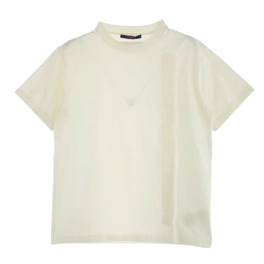 LOUIS VUITTON ルイ・ヴィトン RM212M DT3 HLY22W エンボス ロゴプリント Ｔシャツ 半袖 カットソー ホワイト系 M【中古】