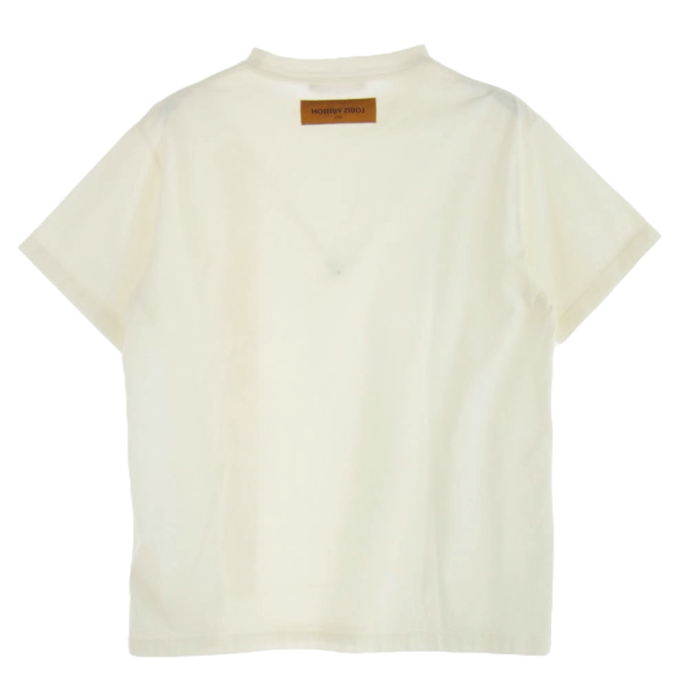 LOUIS VUITTON ルイ・ヴィトン RM212M DT3 HLY22W エンボス ロゴプリント Ｔシャツ 半袖 カットソー ホワイト系 M【中古】