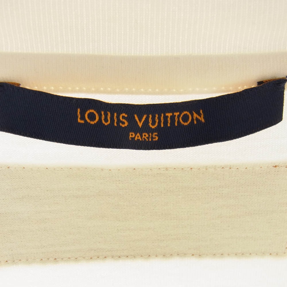 LOUIS VUITTON ルイ・ヴィトン RM212M DT3 HLY22W エンボス ロゴプリント Ｔシャツ 半袖 カットソー ホワイト系 M【中古】