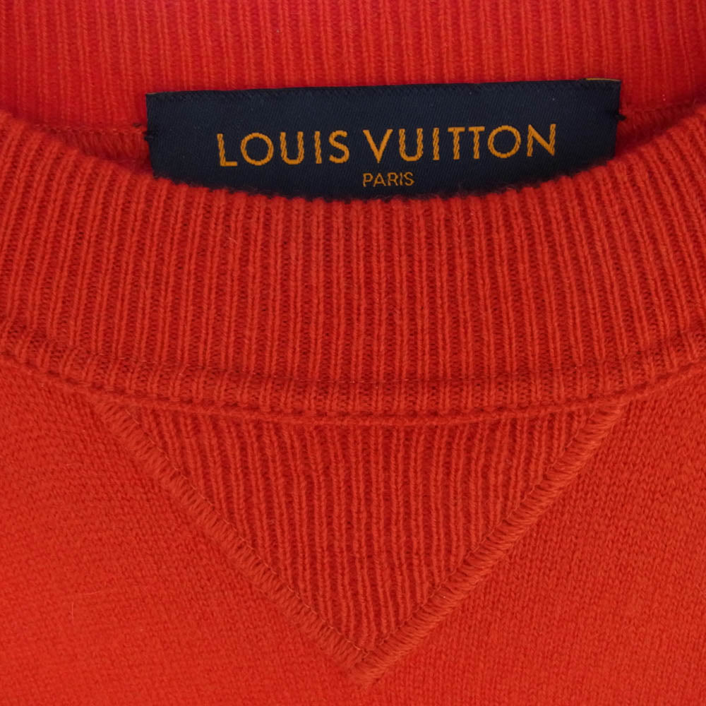 LOUIS VUITTON ルイ・ヴィトン 19SS RM191Q JZE HGN62W インサイドアウト カシミヤ クルーネック ニット セーター レッド レッド系 L【中古】