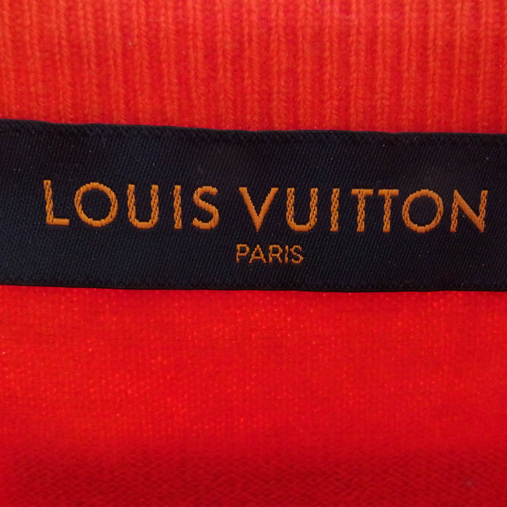 LOUIS VUITTON ルイ・ヴィトン 19SS RM191Q JZE HGN62W インサイドアウト カシミヤ クルーネック ニット セーター レッド レッド系 L【中古】