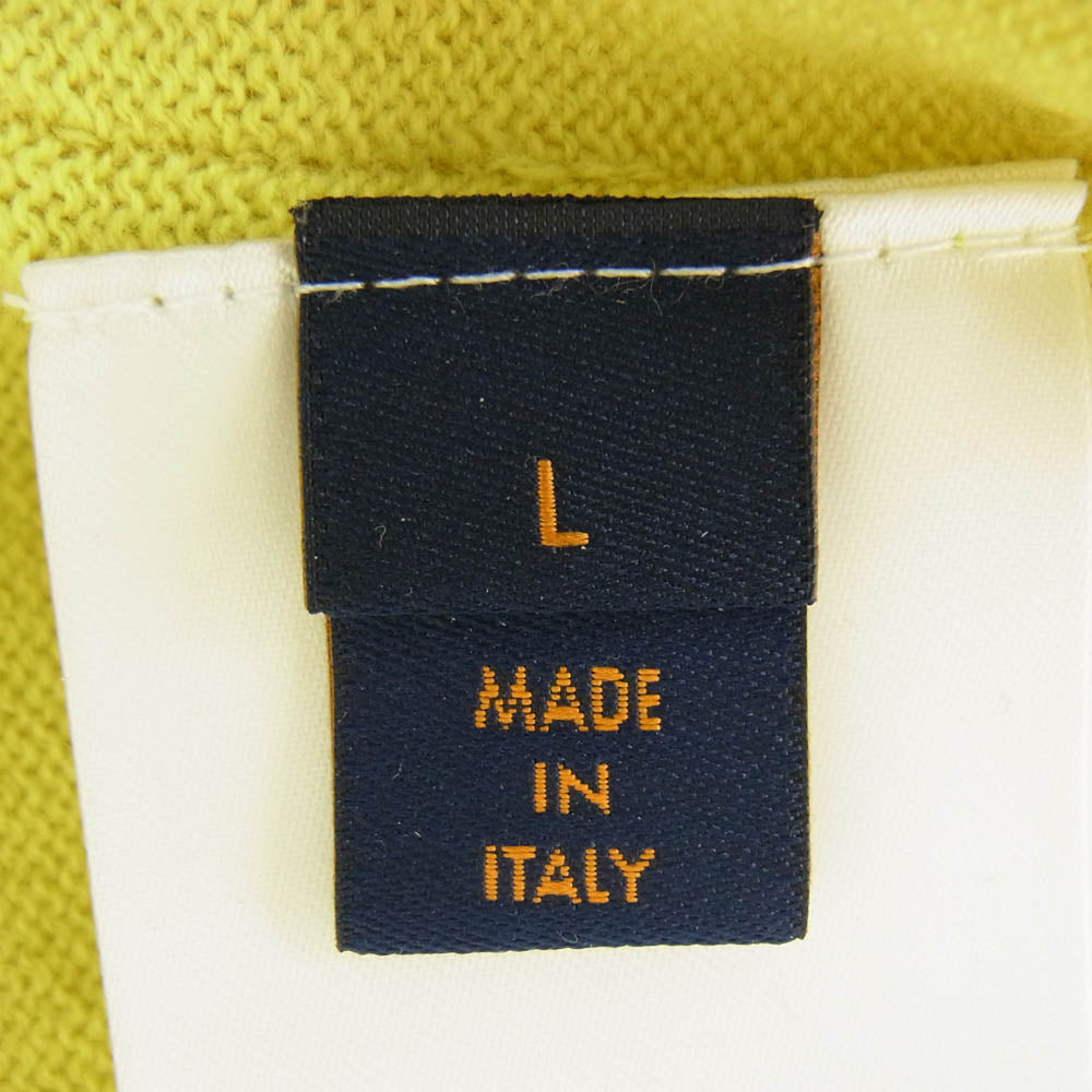 LOUIS VUITTON ルイ・ヴィトン RM212Q JZE HHN42W インサイドアウト カシミヤ クルーネック ニット セーター イエロー イエロー系 L【中古】