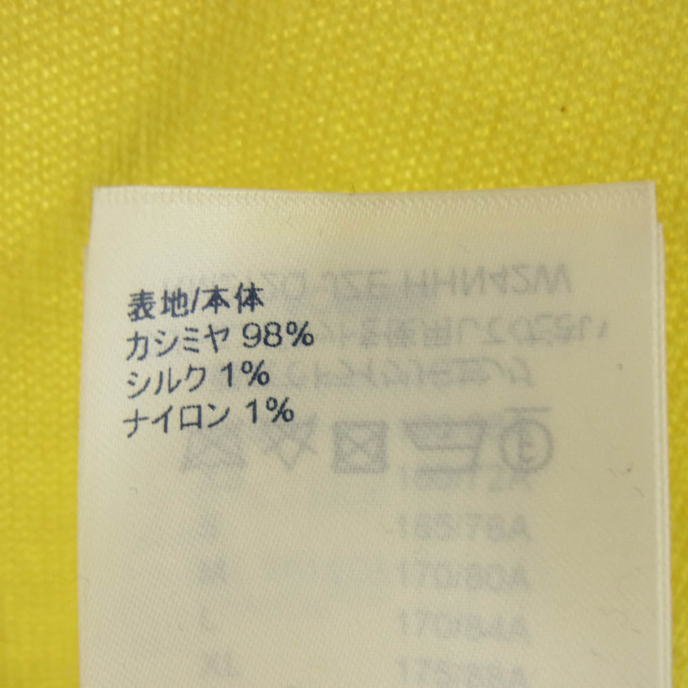 LOUIS VUITTON ルイ・ヴィトン RM212Q JZE HHN42W インサイドアウト カシミヤ クルーネック ニット セーター イエロー イエロー系 L【中古】