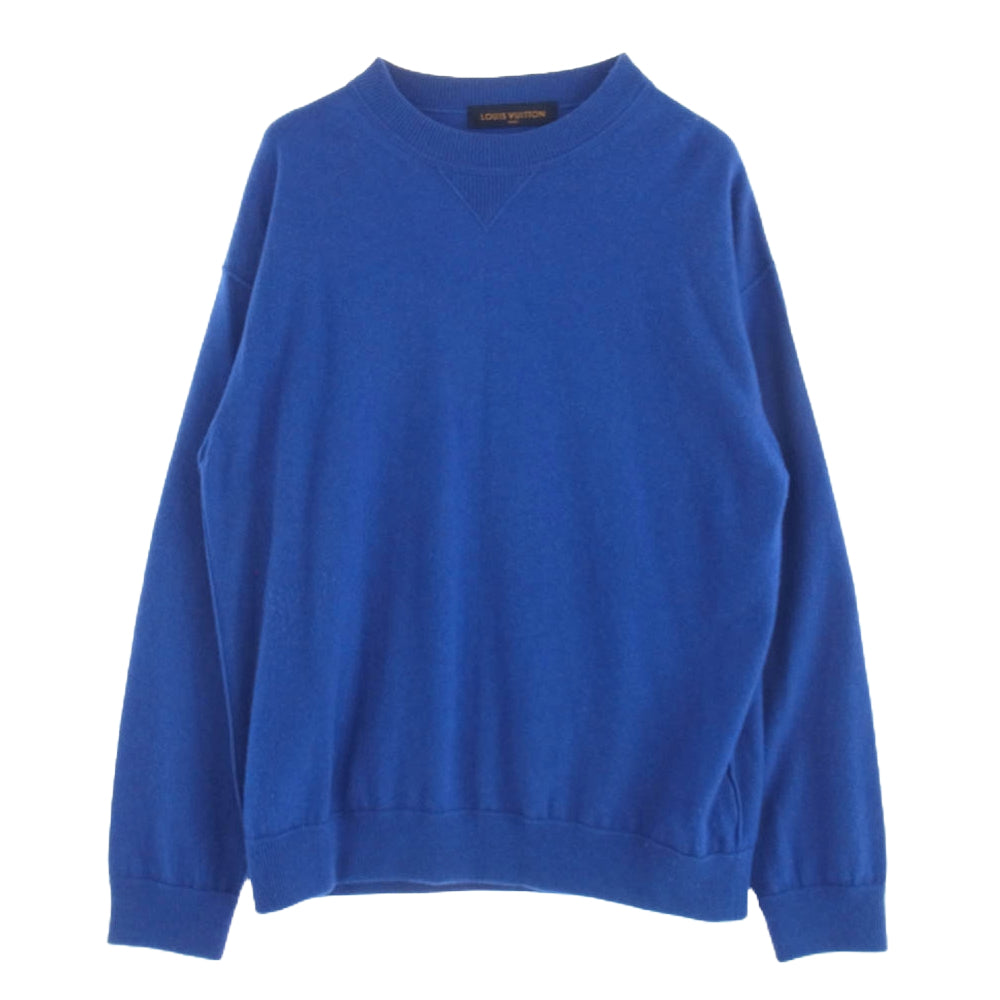 LOUIS VUITTON ルイ・ヴィトン 20SS RM201Q JZE HHN42W インサイドアウト カシミヤ クルーネック ニット セーター ブルー ブルー系 L【中古】