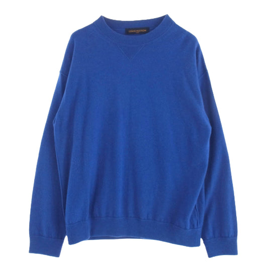 LOUIS VUITTON ルイ・ヴィトン 20SS RM201Q JZE HHN42W インサイドアウト カシミヤ クルーネック ニット セーター ブルー ブルー系 L【中古】
