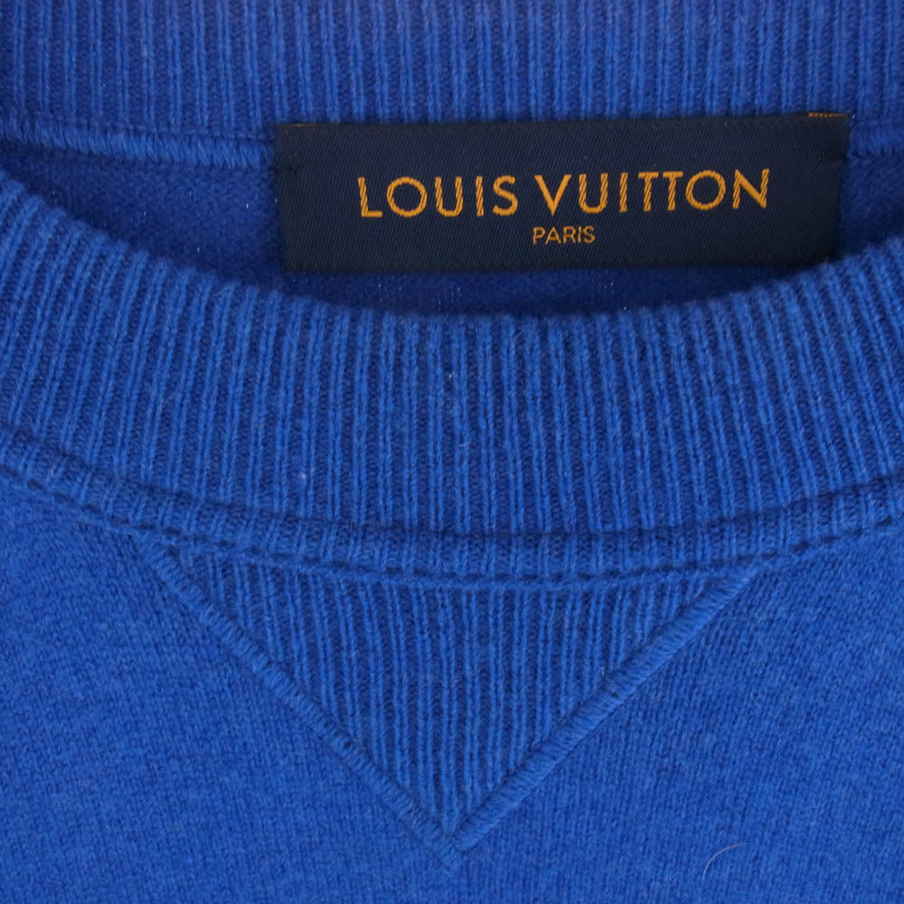 LOUIS VUITTON ルイ・ヴィトン 20SS RM201Q JZE HHN42W インサイドアウト カシミヤ クルーネック ニット セーター ブルー ブルー系 L【中古】