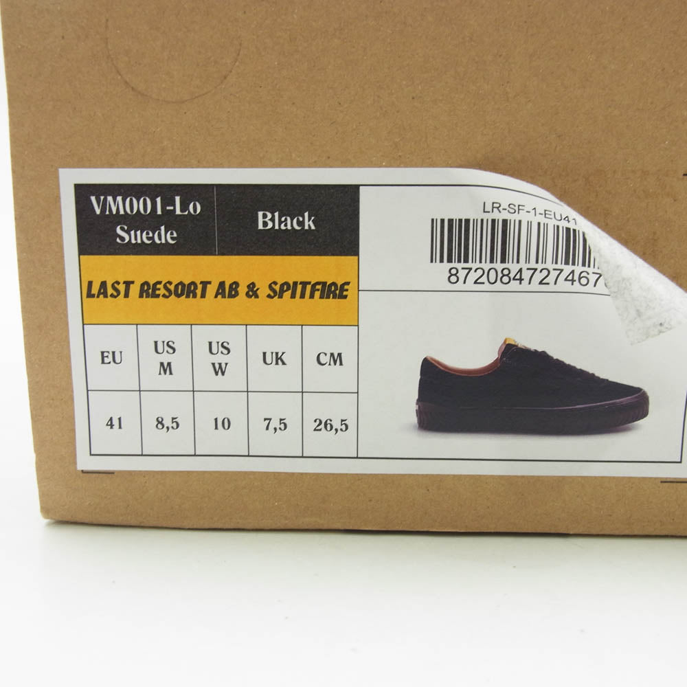 ラストリゾートエービー VM001-Lo Suede SUEDE スエード ローカット スニーカー ブラック系 26.5cm【中古】
