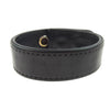 CHROME HEARTS クロムハーツ（原本無） 3BTN 2SNP クロスボール 3ボタン 2スナップ レザー ブレスレット ブラック系【中古】