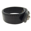 CHROME HEARTS クロムハーツ（原本無） 3BTN 2SNP クロスボール 3ボタン 2スナップ レザー ブレスレット ブラック系【中古】
