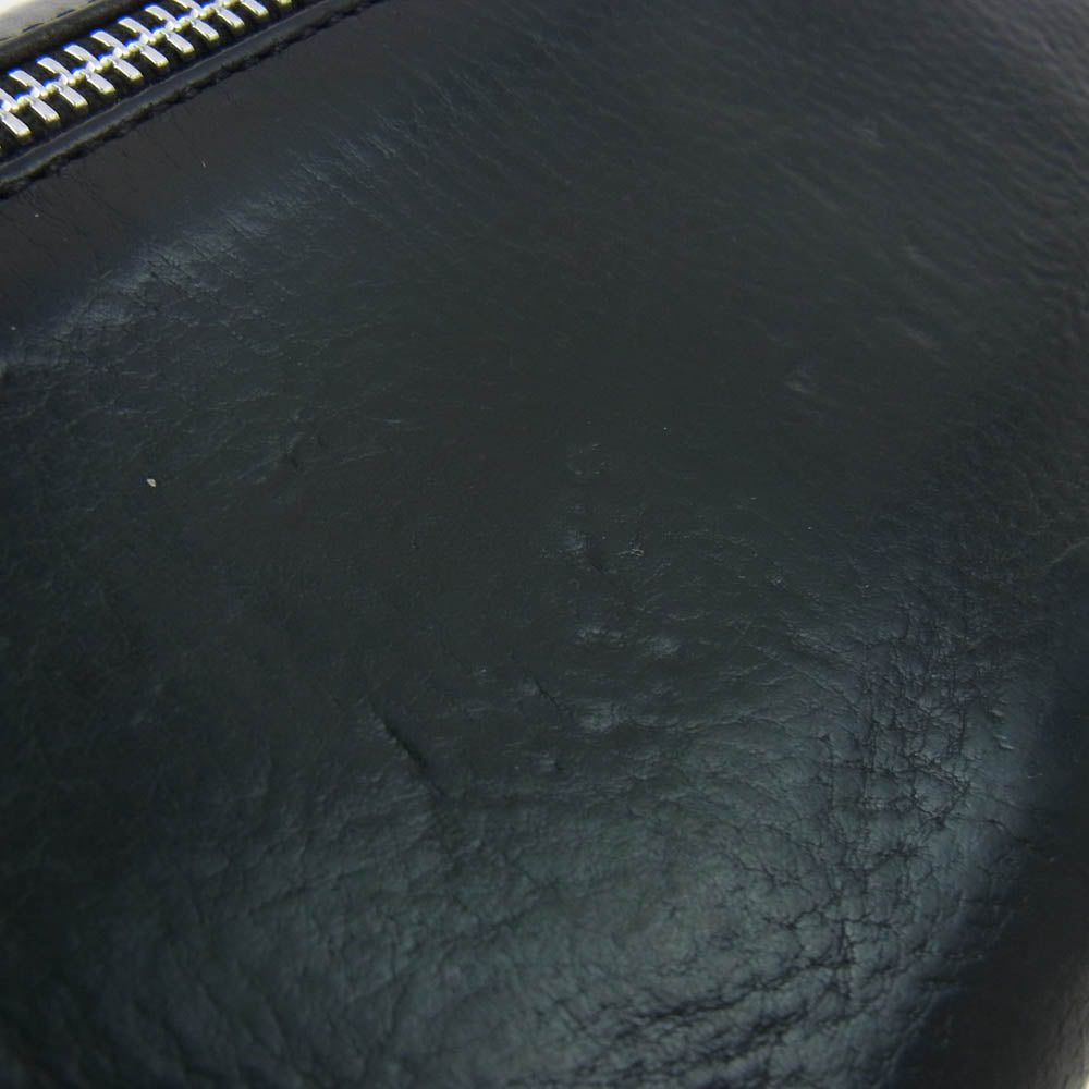 CHROME HEARTS クロムハーツ（原本無） WAVE CROSS BALL ウェーブ クロスボール ボタンレザー ウォレット 財布 ブラック系【中古】