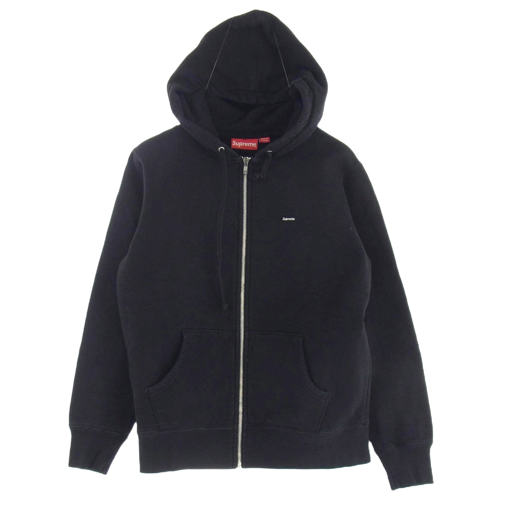 Supreme シュプリーム 16AW Small Box Zip Up Hooded Sweatshirt スモールボックスロゴ ジップアップ フーディー スウェットパーカーブラック系 ブラック系 S【中古】