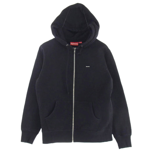 Supreme シュプリーム 16AW Small Box Zip Up Hooded Sweatshirt スモールボックスロゴ ジップアップ フーディー スウェットパーカーブラック系 ブラック系 S【中古】