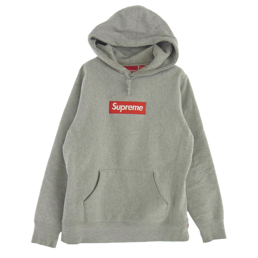 Supreme シュプリーム 16AW Box Logo Hooded Sweatshirt ボックスロゴ フーディー スウェット パーカー ヘザーグレー グレー系 S グレー系 S【中古】