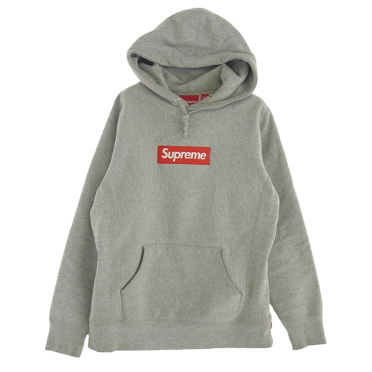 Supreme シュプリーム 16AW Box Logo Hooded Sweatshirt ボックスロゴ フーディー スウェット パーカー ヘザーグレー グレー系 S グレー系 S【中古】