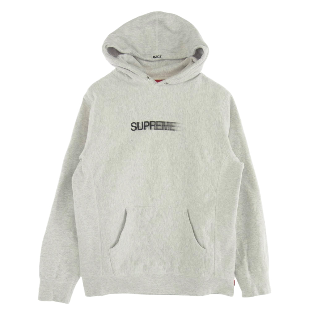 Supreme シュプリーム 20SS Motion Logo Hooded Sweat モーションロゴ フーデッド スウェットシャツ パーカー グレー系 M【中古】