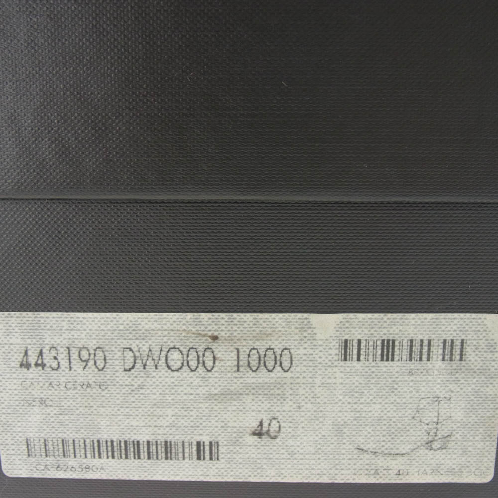 SAINT LAURENT サンローラン 443190 WYATT 40 クラシック ワイアット ハーネス リング レザー サイドジップ スエード ヒール ブーツ ブラック系 40【中古】