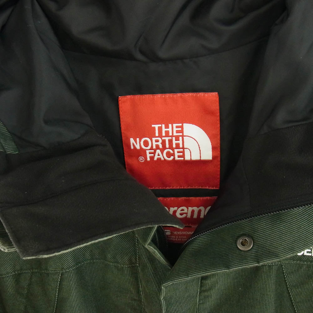 Supreme シュプリーム 12AW THE NORTH FACE MOUNTAIN SHELL JACKET Forest ザノースフェイス マウンテン シェル ジャケット フォーレスト ジャケット モスグリーン系【中古】