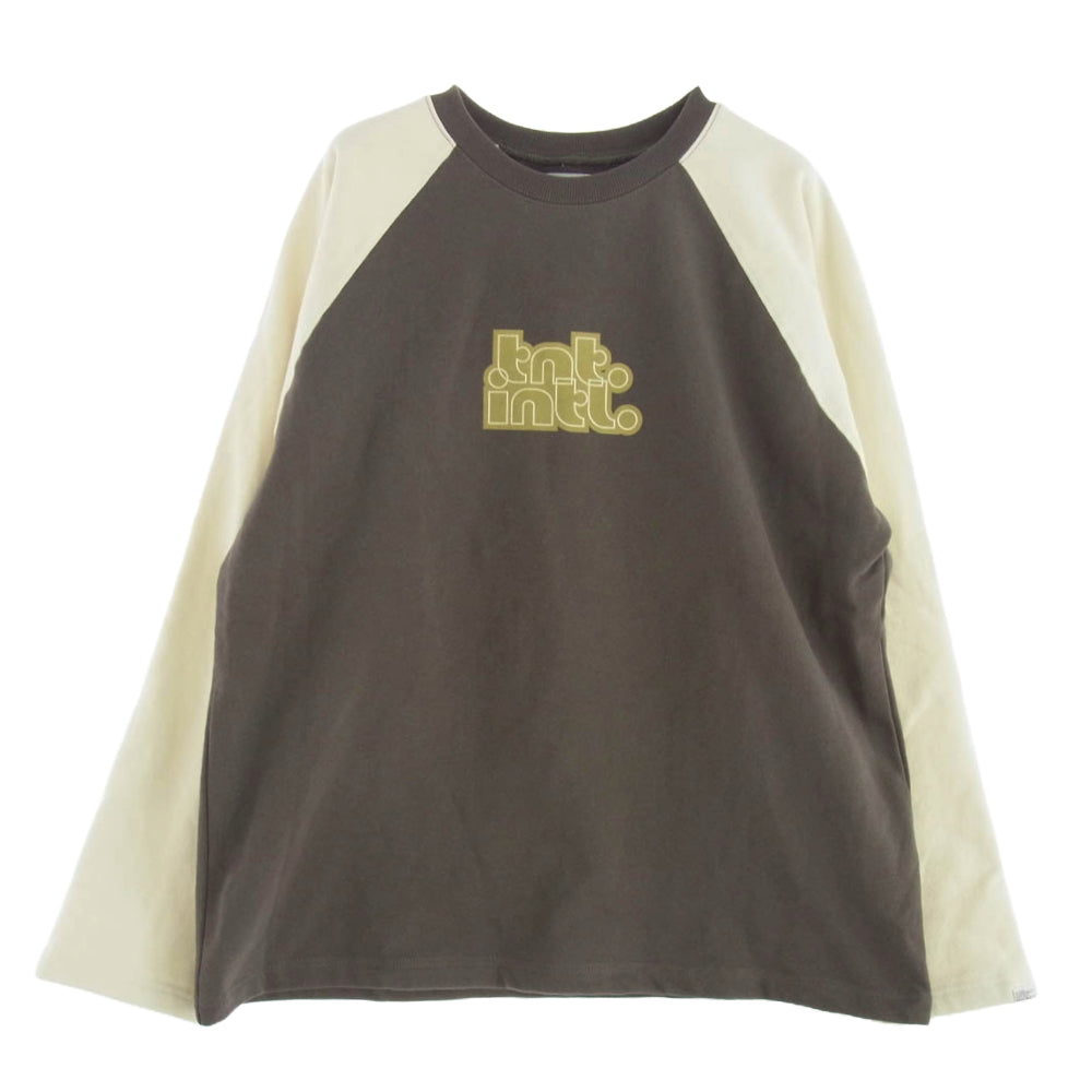 ディスイズネバーザット TN223TSWCW11 ラグラン クルーネック スウェット ブラウン系 L【中古】