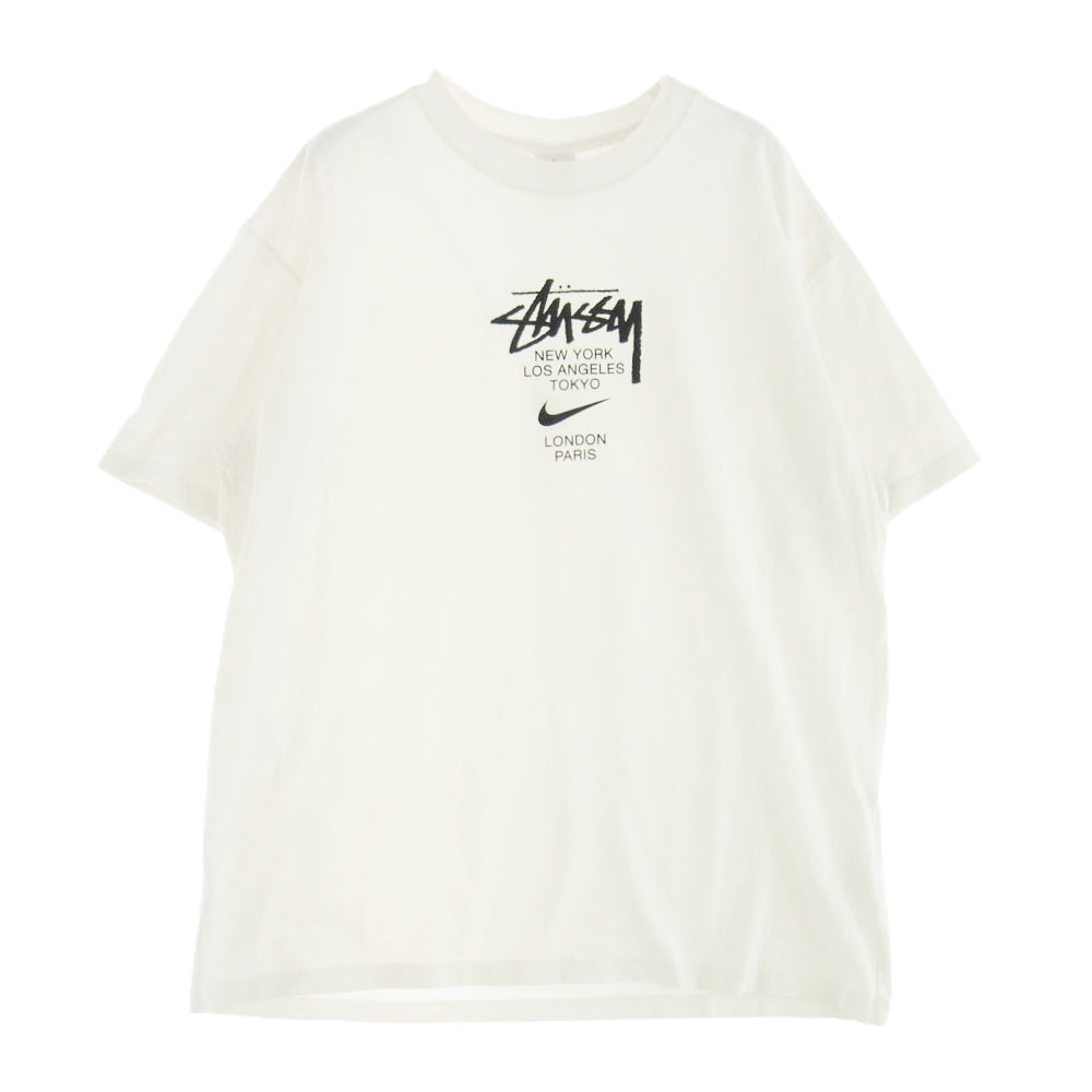NIKE ナイキ DD3342-121 STUSSY ステューシー INTERNATIONAL TEE WHITE インターナショナル 半袖 Tシャツ ホワイト系 M【中古】